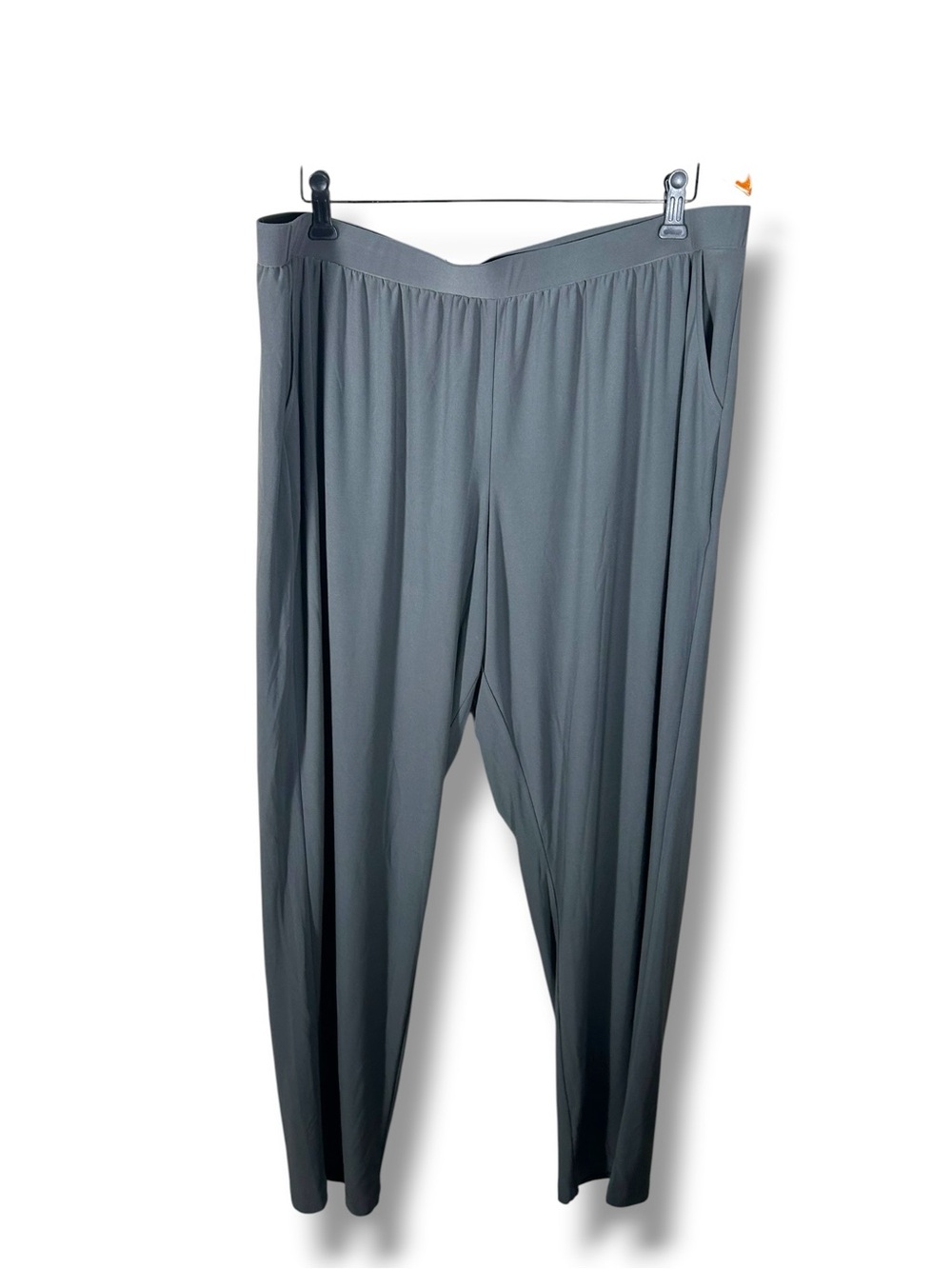 NWT MarlaWynne Charcoal Gray Pull-On Straight Leg  Pants Size 1X